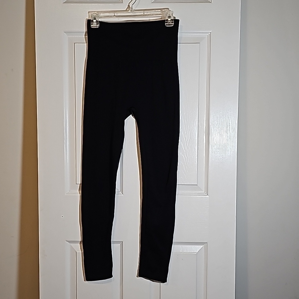 Derek Heart Black Ribbed High Waist Leggings Size Small